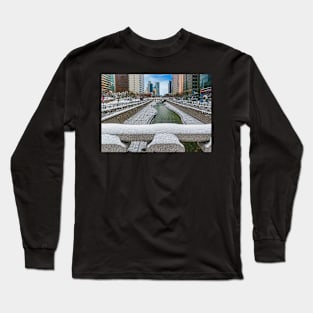 Cheonggyecheon Stream Long Sleeve T-Shirt